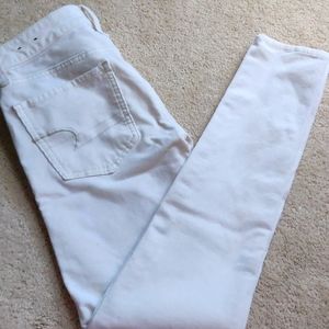American Eagle Outfitters off white corduroy leggings size 0 Regular